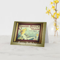 Vintage-Werbung Kekse Chocolat Delacre Geburtstags