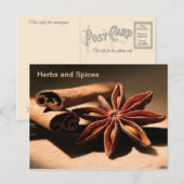 Vintage Werbung, Kräuter und Gewürze Postkarte (Vorne/Hinten)