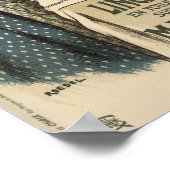 Vintage Werbung mit französischer Leinenwerbung Poster (Ecke)