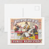 Vintage Werbung: Pierce's Patentarzneimittel Postkarte (Vorne/Hinten)