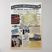 Vintage Werbung Poster (Vorne)