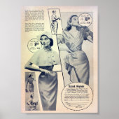 Vintage Werbung Poster (Vorne)