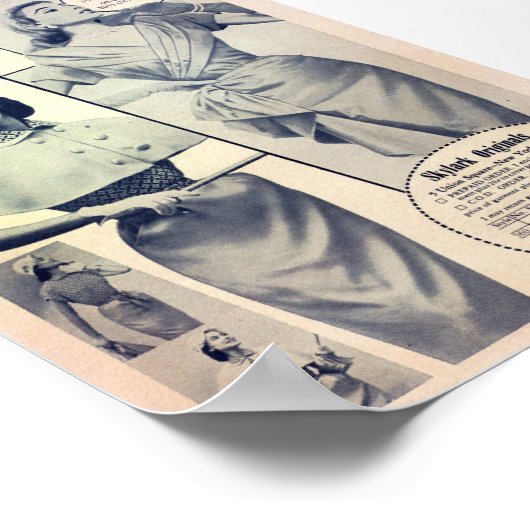 Vintage Werbung Poster (Ecke)