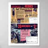 Vintage Werbung Poster (Vorne)