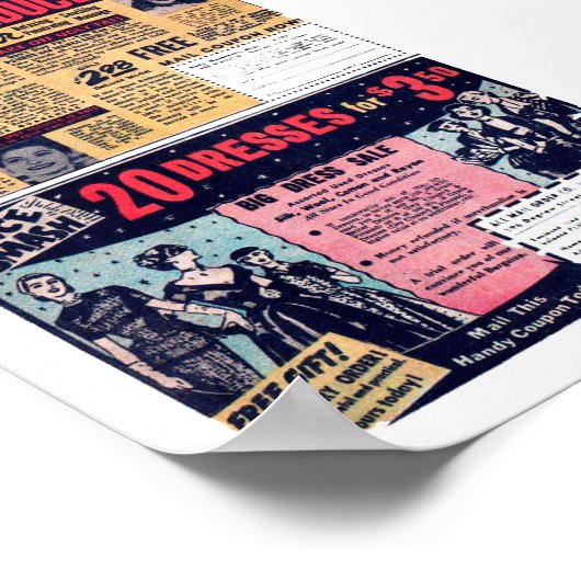 Vintage Werbung Poster (Ecke)