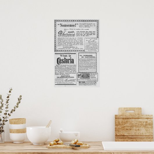 Vintage Werbung Poster (Küche)