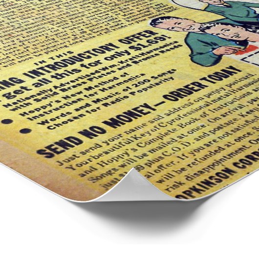 Vintage Werbung Poster (Ecke)