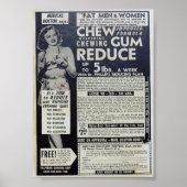 Vintage Werbung Poster (Vorne)