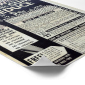 Vintage Werbung Poster (Ecke)