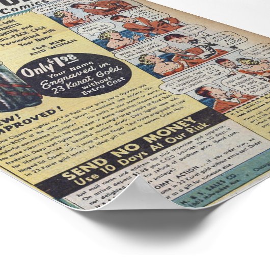 Vintage Werbung Poster (Ecke)
