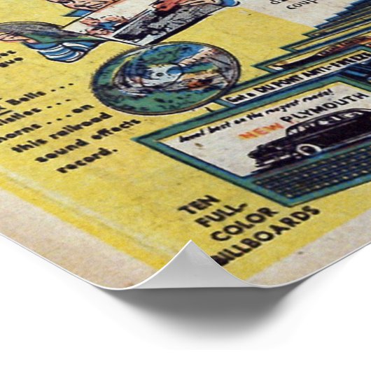 Vintage Werbung Poster (Ecke)