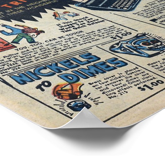 Vintage Werbung Poster (Ecke)