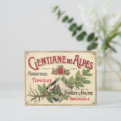 Vintage Werbung Postkarte (Stehend Vorderseite)