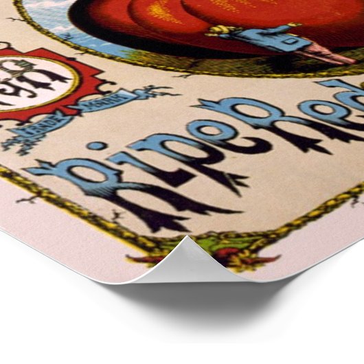 Vintage Werbung Reifende rote Tomaten Poster (Ecke)