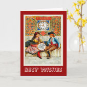 Vintage Werbung, Reiseplakat Madrid Karte (Gelbe Blume)