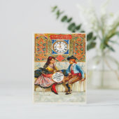 Vintage Werbung, Reiseplakat, Madrid Postkarte (Stehend Vorderseite)