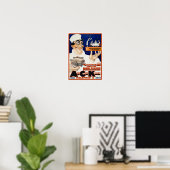 Vintage Werbung: Restaurant & Food Catering Poster (Heimbüro)