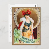 Vintage Werbung, Tidmans Kräuterhautseife Postkarte (Vorne/Hinten)