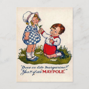 Vintage-Werbung, Zeitschrift Postkarte