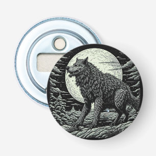 Vintage Werewolf Kunst und Kultur Flaschenöffner