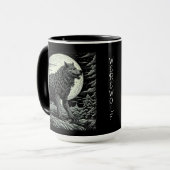 Vintage Werewolf Kunst und Kultur Tasse (Vorderseite Links)