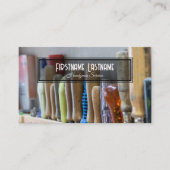 Vintage Werkbank rustikale Werkzeuge Handyservice Visitenkarte (Vorderseite)