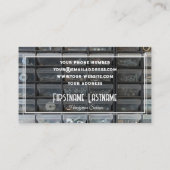 Vintage Werkbank rustikale Werkzeuge Handyservice Visitenkarte (Rückseite)