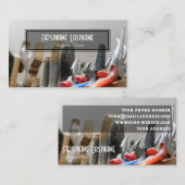 Vintage Werkbank rustikale Werkzeuge Handyservice Visitenkarte (Vorne/Hinten)