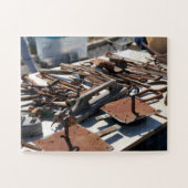 Vintage-Werkzeugdisplay | Noto Marktszene Puzzle (Horizontal)