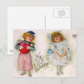 Vintage Werte Feiertagspostkarte (Vorne/Hinten)