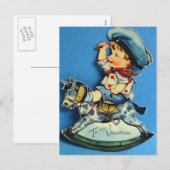 Vintage Werte Feiertagspostkarte (Vorne/Hinten)