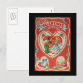 Vintage Werte Feiertagspostkarte (Vorne/Hinten)