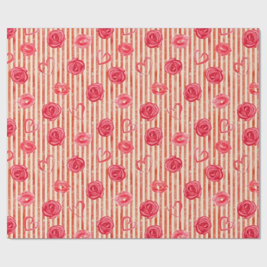 Vintage Werte Geschenkpapier (Flach)