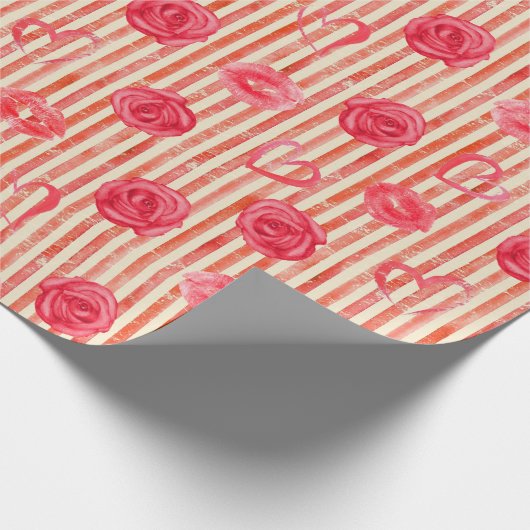 Vintage Werte Geschenkpapier (Ecke)