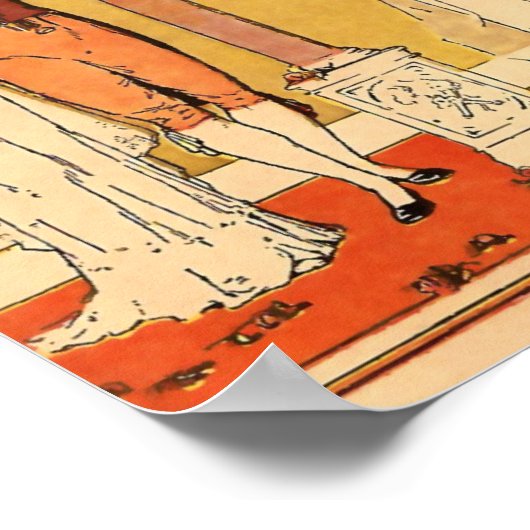 Vintage Werte Poster (Ecke)