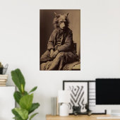 Vintage-Werwolf-Fotodruck Dark Academia Poster (Heimbüro)
