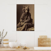 Vintage-Werwolf-Fotodruck Dark Academia Poster (Küche)
