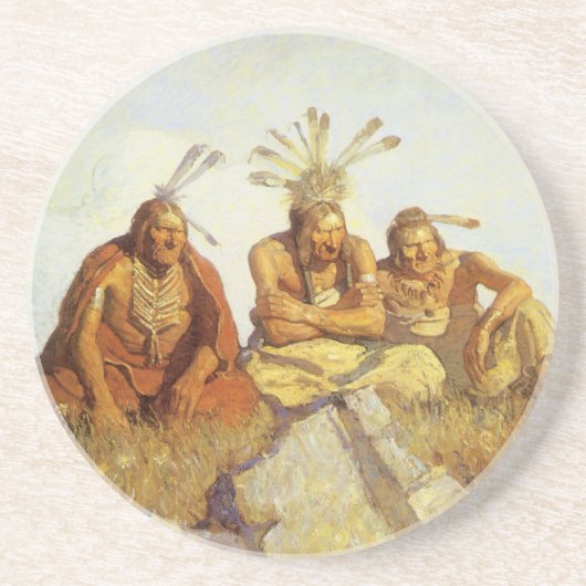 Vintage West, Guardians Krieg oder Frieden von NC Untersetzer (Vorne)