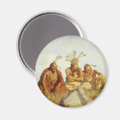 Vintage West, Guardians War or Peace von NC Wyeth Magnet (Vorderseite/Rückseite)