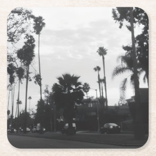Vintage West Hollywood, Los Angeles, Kalifornien Rechteckiger Pappuntersetzer