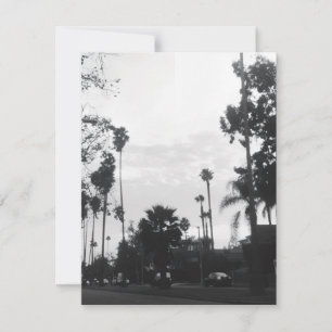 Vintage West Hollywood, Los Angeles, Kalifornien RSVP Karte