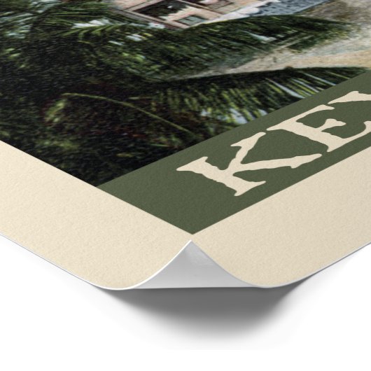 Vintage West Houses Poster (Ecke)