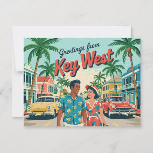 Vintage West-Postkarte   Grüße aus Postkarte