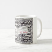 Vintage West-Postkarte Kaffeetasse (VorderseiteRechts)