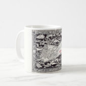 Vintage West-Postkarte Kaffeetasse (Vorderseite Links)