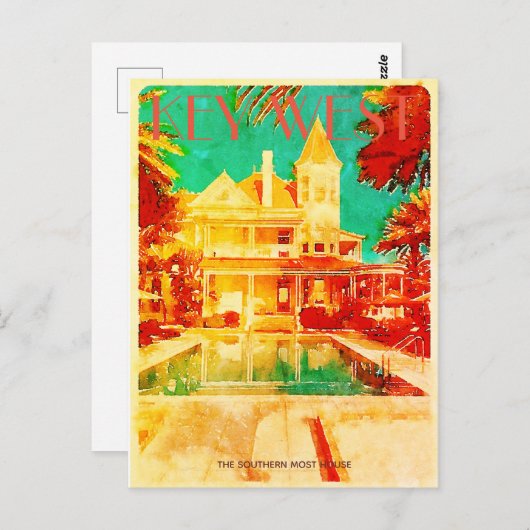 Vintage West Travel Postkarte (Vorne/Hinten)