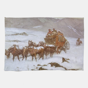 Vintage West, Warum die Post verspätet war von Ber Geschirrtuch