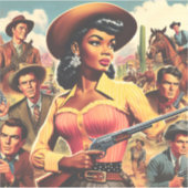 Vintage Western Aufkleber (Vorderseite)