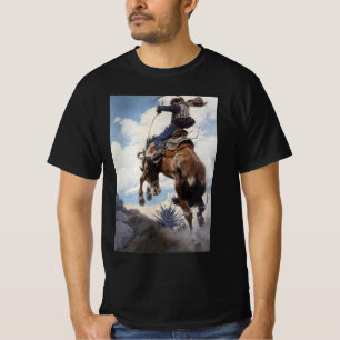 Vintage Western Cowboys, Bucking von NC Wyeth T-Shirt