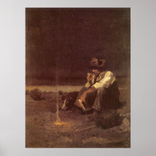 Vintage Western-Cowboys, EbenenHerder durch NC Poster